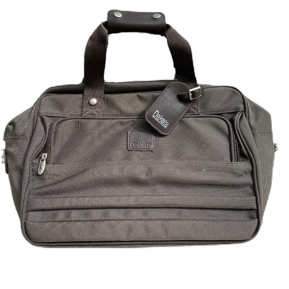 Dakota Metro luggage East West 16" Tote nylon leather taupe